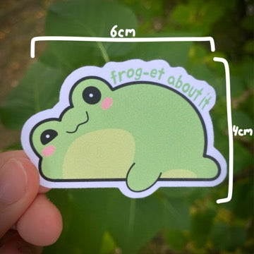 Frog-et About It Sticker