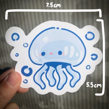 Blue Jellyfish Sticker