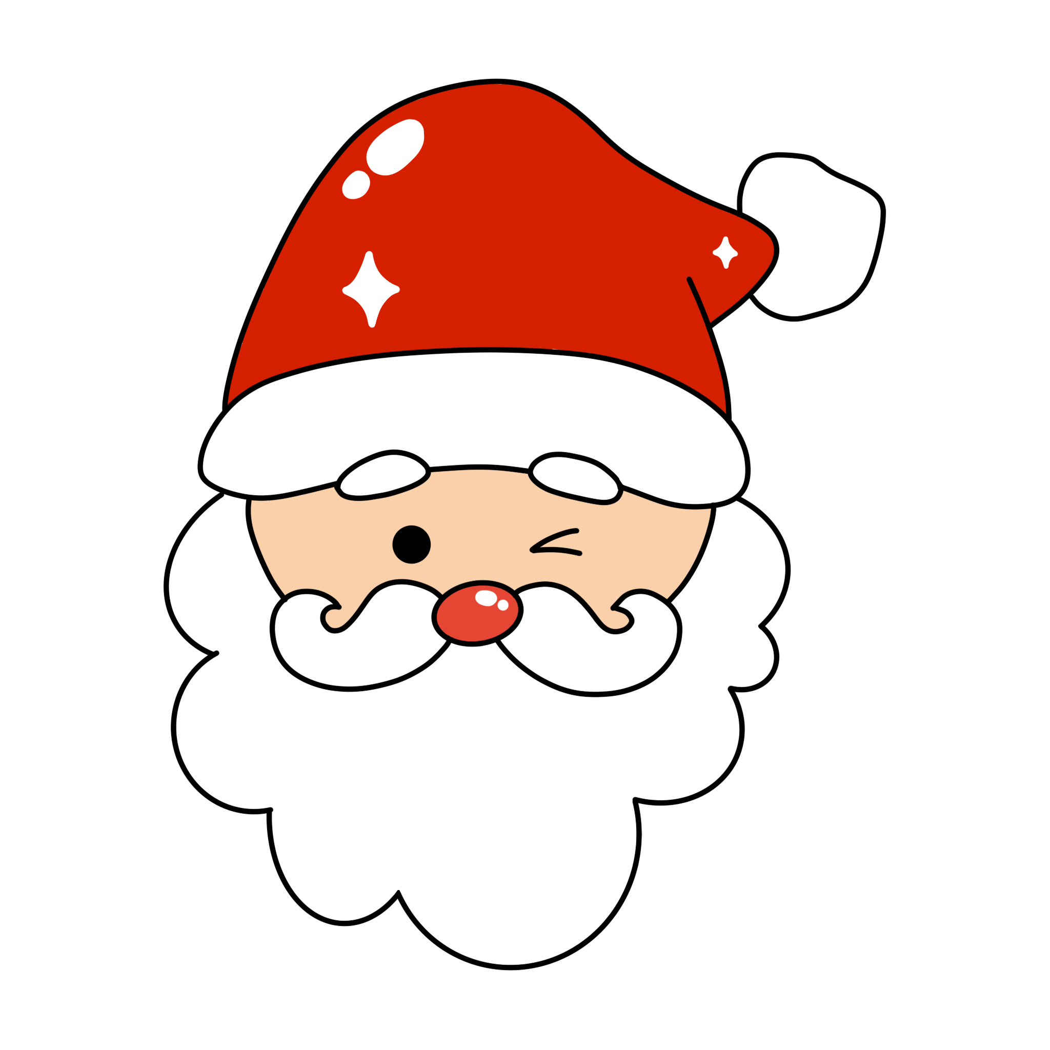 Christmas Santa Claus Sticker