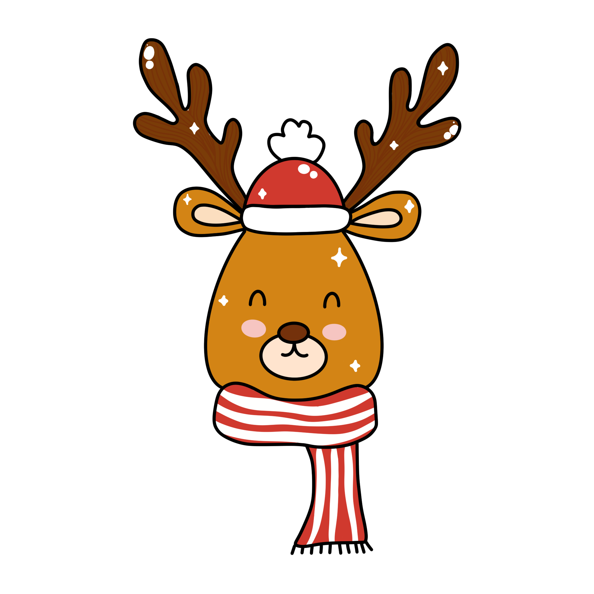 Christmas Reindeer Sticker