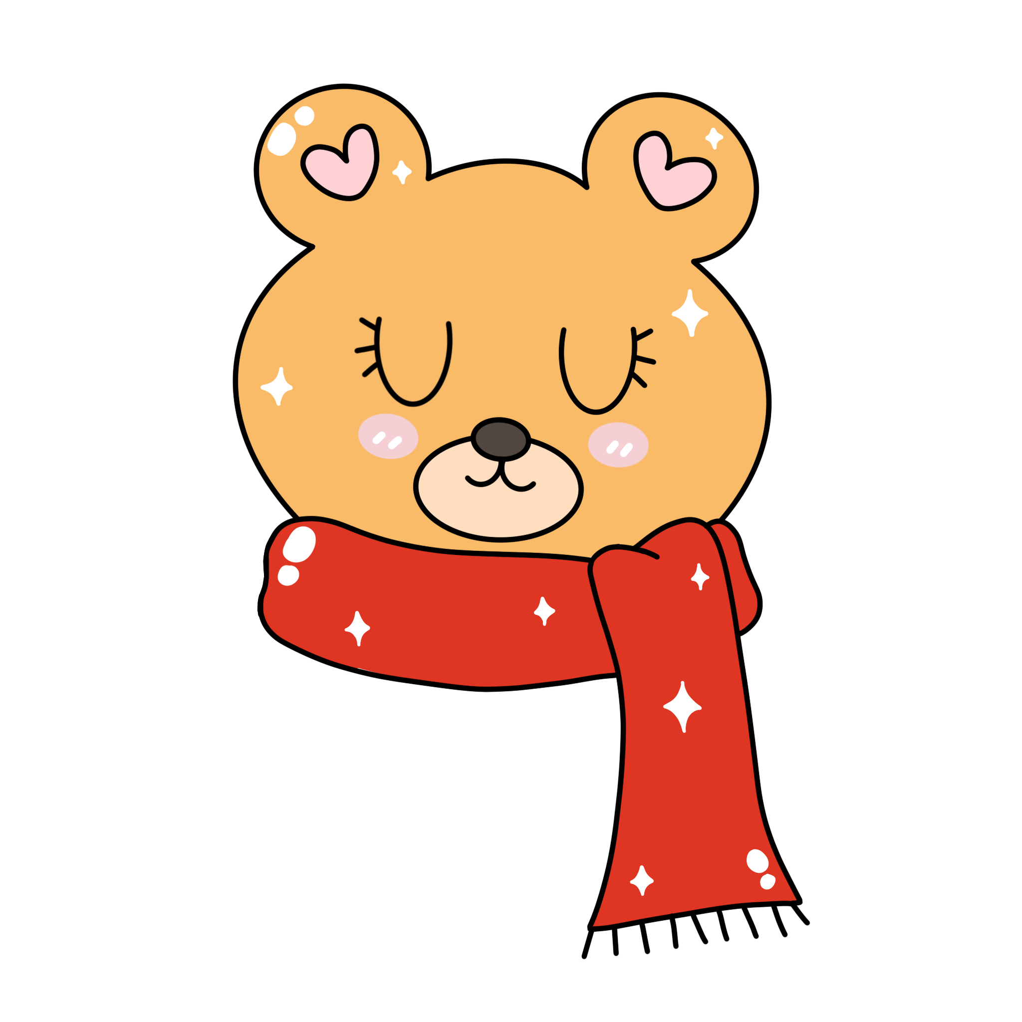 Christmas Bear Sticker