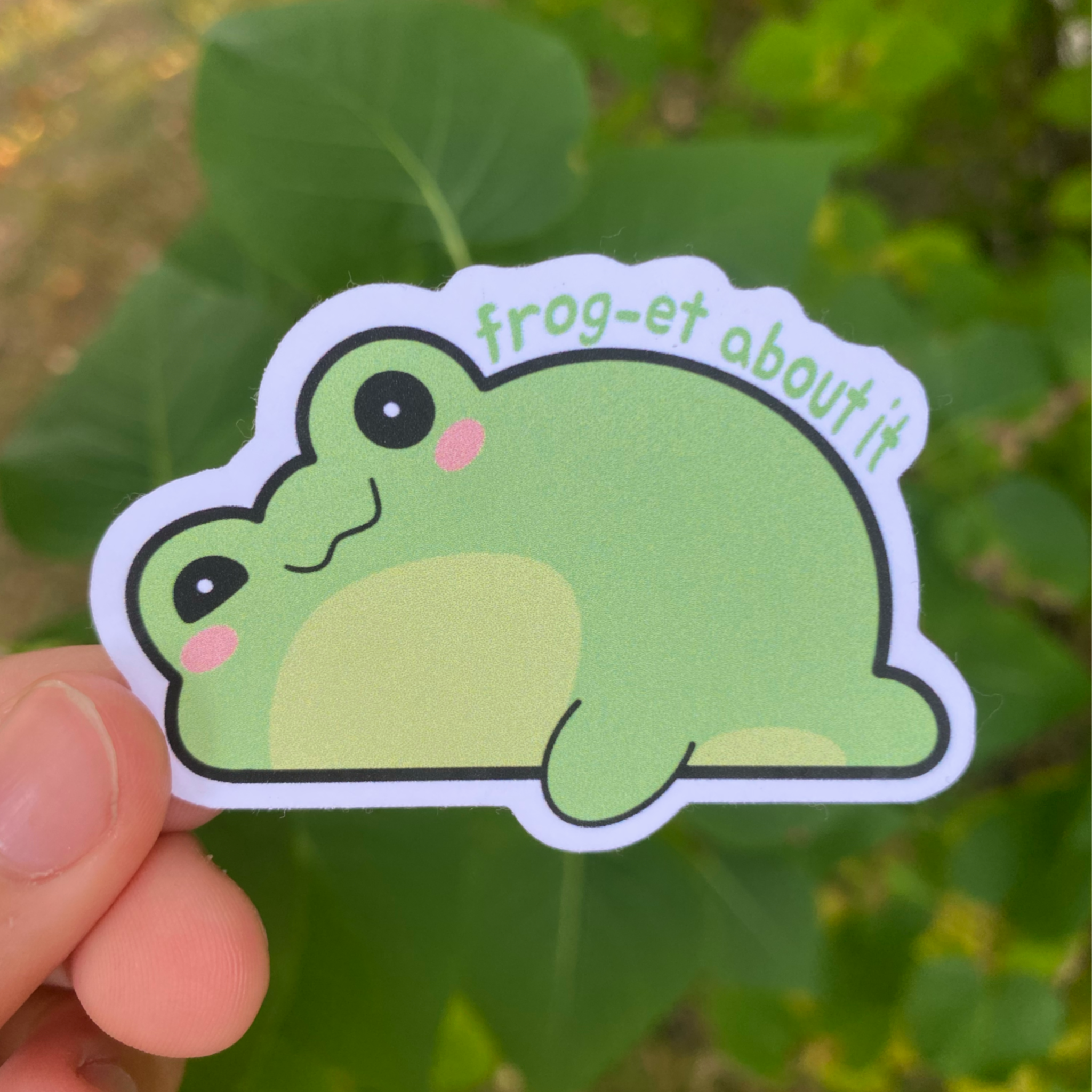 Frog-et About It Sticker