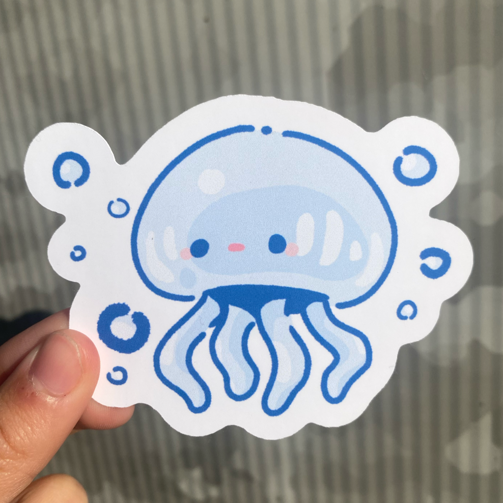 Blue Jellyfish Sticker